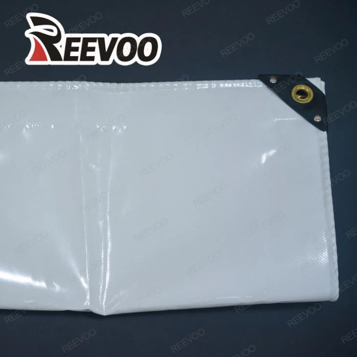 Nagy teherbírású, vízálló fehér ponyva 110gsm